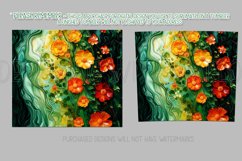 Alcohol Ink Tumbler, St Patrick&#039;s Day Floral Tumbler, d13 Product Image 2