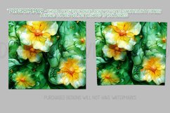 Alcohol Ink Tumbler, St Patrick&#039;s Day Floral Tumbler, d16 Product Image 2