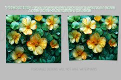 Alcohol Ink Tumbler, St Patrick&#039;s Day Floral Tumbler, d18 Product Image 2