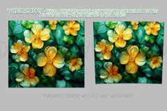 Alcohol Ink Tumbler, St Patrick&#039;s Day Floral Tumbler, d19 Product Image 2