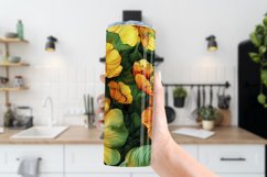 Alcohol Ink Tumbler, St Patrick&#039;s Day Floral Tumbler, d2 Product Image 3