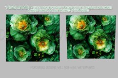 Alcohol Ink Tumbler, St Patrick&#039;s Day Floral Tumbler, d3 Product Image 2