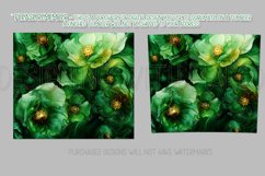 Alcohol Ink Tumbler, St Patrick&#039;s Day Floral Tumbler, d4 Product Image 2