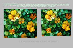 Alcohol Ink Tumbler, St Patrick&#039;s Day Floral Tumbler, d7 Product Image 2