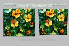 Alcohol Ink Tumbler, St Patrick&#039;s Day Floral Tumbler, d8 Product Image 2