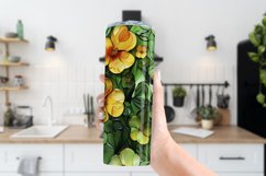 Alcohol Ink Tumbler, St Patrick&#039;s Day Floral Tumbler, d8 Product Image 3