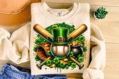 Baseball St Patricks PNG, St Patrick&#039;s Day PNG, Baseball Mom Product Image 1