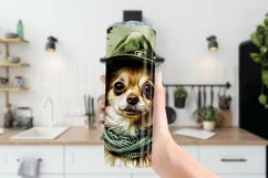 Dog Tumbler, St Patricks Day Tumbler, Boho Chihuahua Puppy 2 Product Image 3