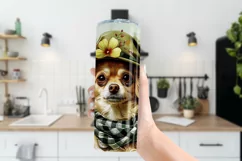 Dog Tumbler, St Patricks Day Tumbler, Boho Chihuahua Puppy 4 Product Image 3