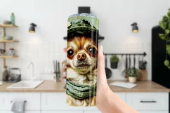 Dog Tumbler, St Patricks Day Tumbler, Boho Chihuahua Puppy 5 Product Image 3