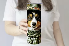 Dog Tumbler, St Patricks Day Tumbler, Boho Collie Puppy 3 Product Image 3