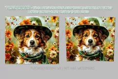 Dog Tumbler, St Patricks Day Tumbler, Boho Collie Puppy 4 Product Image 2