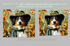 Dog Tumbler, St Patricks Day Tumbler, Boho Collie Puppy 5 Product Image 2