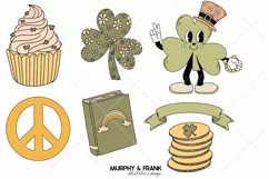 St Patricks Day Clipart Bundle Groovy St Patricks Clipart