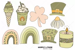 St Patricks Day Clipart Bundle Groovy St Patricks Clipart