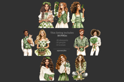 GlamArtZhanna, St Patricks Day png, Patricks Day clipart, Cottage clipart, Spring Cottage png, Lucky Cottage PNG, Lucky girl clipart, Lucky woman png, Irish Clip Art, Green St Patrick Day, Leprechaun png, Cottagecore clip art, Shamrock PNG, Clover clipart