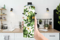 St Patricks Day Tumbler, Clover Tumbler, Shamrocks Tumbler 1 Product Image 3