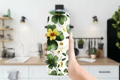 St Patricks Day Tumbler, Clover Tumbler, Shamrocks Tumbler 2 Product Image 3