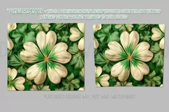 St Patricks Day Tumbler, Clover and Shamrocks Tumbler Wrap 1 Product Image 2