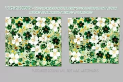 St Patricks Day Tumbler, Clover and Shamrocks Tumbler Wrap 2 Product Image 2