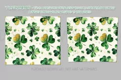 St Patricks Day Tumbler, Clover and Shamrocks Tumbler Wrap 3 Product Image 2
