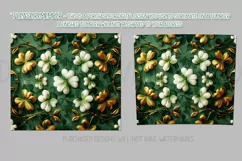 St Patricks Day Tumbler, Clover and Shamrocks Tumbler Wrap 4 Product Image 2