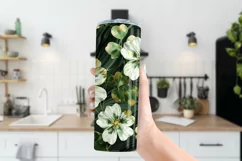 St Patricks Day Tumbler, Clover and Shamrocks Tumbler Wrap 5 Product Image 3