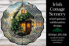 Irish Cottage Scenery Spinner, Sublimation Wind Spinner w1 Product Image 1