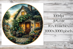 Irish Cottage Scenery Spinner, Sublimation Wind Spinner w1 Product Image 2