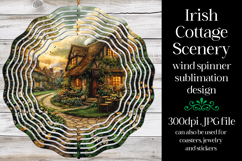 Irish Cottage Scenery Spinner, Sublimation Wind Spinner w2 Product Image 1