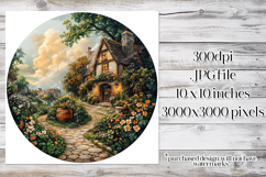 Irish Cottage Scenery Spinner, Sublimation Wind Spinner w3 Product Image 2