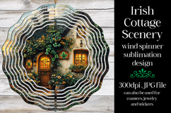 Irish Cottage Scenery Spinner, Sublimation Wind Spinner w4 Product Image 1