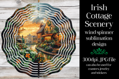Irish Cottage Scenery Spinner, Sublimation Wind Spinner w5 Product Image 1
