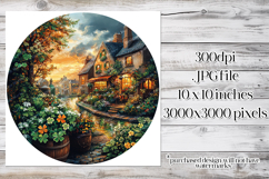 Irish Cottage Scenery Spinner, Sublimation Wind Spinner w5 Product Image 2