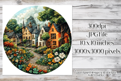 Irish Cottage Scenery Spinner, Sublimation Wind Spinner w6 Product Image 2