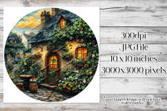 Irish Cottage Scenery Spinner, Sublimation Wind Spinner w7 Product Image 2