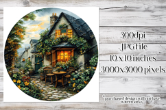 Irish Cottage Scenery Spinner, Sublimation Wind Spinner w8 Product Image 2