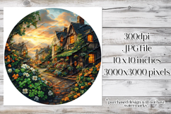 Irish Cottage Scenery Spinner, Sublimation Wind Spinner w9 Product Image 2