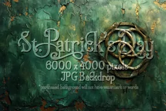 Cracked Distressed Celtic Background, St Patricks Day Mockup Product Image 1