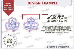 St Patricks Day Earrings Laser Cut. Lucky Charm SVG Product Image 2