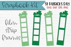 St Patricks Day Filmstrip Frames Shamrock Scrapbook Frames