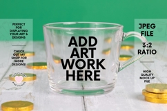 St Patricks Day Glass Mug Mock Up
