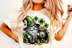 St Patrick's Day Gnome PNG, Lucky Day PNG, Shamrock PNG Product Image 2