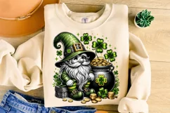 St Patrick's Day Gnome PNG, Lucky Day PNG, Shamrock PNG Product Image 3