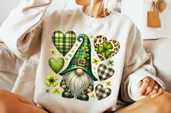 St Patrick's Day Gnome PNG, Lucky Day PNG, Shamrock PNG Product Image 1