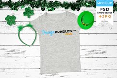 Gray t-shirt mockup St. Patricks Day Product Image 1