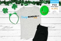 Gray t-shirt mockup St. Patricks Day Product Image 1