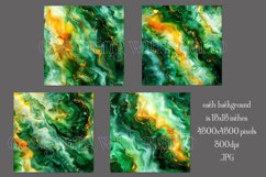 Alcohol Ink Backgrounds, 15x15 Green Orange Backgrounds, s2 Product Image 2
