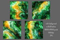Alcohol Ink Backgrounds, 15x15 Green Orange Backgrounds, s3 Product Image 2