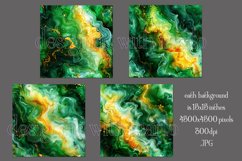Alcohol Ink Backgrounds, 15x15 Green Orange Backgrounds, s4 Product Image 2